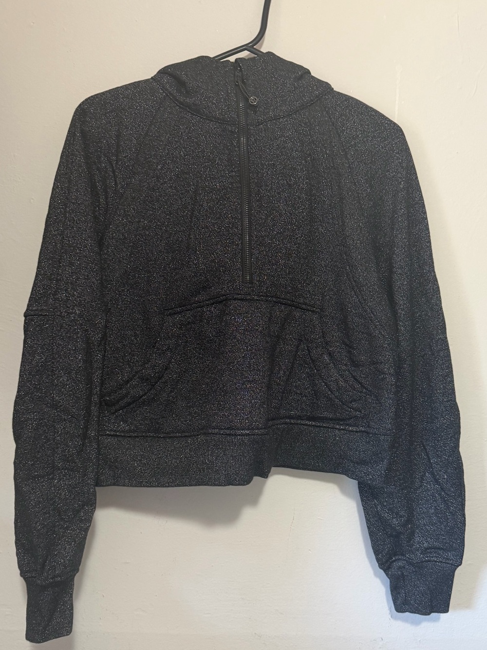 lululemon athletica Black Sparkle Half-Zip Hoodie
